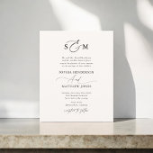 Budget Formele Script Bruiloft Uitnodiging QR Code Flyer