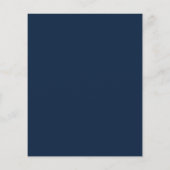 Budget Foto 2022 Navy Blue Afstuderen Invitation (Achterkant)