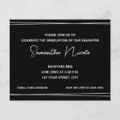 Budget Foto Afstuderen feestelijke uitnodigingen (Achterkant)