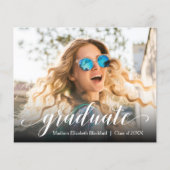 Budget Foto Afstuderen feestelijke uitnodigingen (Voorkant)