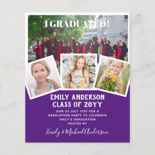 BUDGET FOTO AFSTUDEREN INVITE - gemengde kleuren Flyer