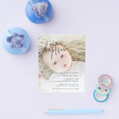 Budget foto Baptisme Uitnodiging Flyer (Enkel)