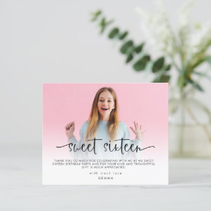 Budget foto Bekleding Sweet Sixteen Dank u