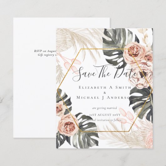 BUDGET Foto bewaardata PAMPAS Coral Tropical (Voorkant / Achterkant)