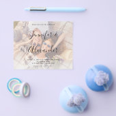 Budget Foto & Big Names Horizontal Photo Wedding Flyer (Enkel)