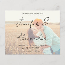 Budget Foto Big Names Horizontal Photo Wedding V2 Flyer