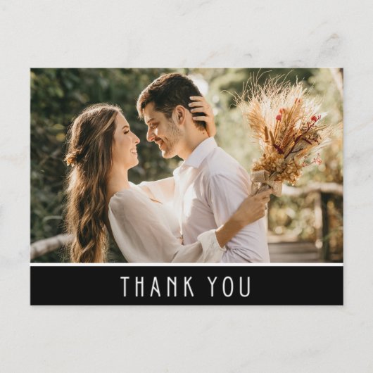 Budget foto bruiloft dank u Briefkaart (Voorkant)
