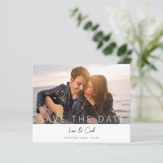 Budget Foto & Calligrafie 5 MOD Save the Date (Staand voorkant)