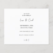 Budget Foto & Calligraphy 5 MOD Save the Date Flyer (Achterkant)