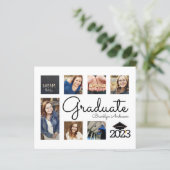 BUDGET Foto Collage Afstuderen aankondiging (Staand voorkant)