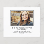 BUDGET Foto Collage Afstuderen aankondiging (Achterkant)