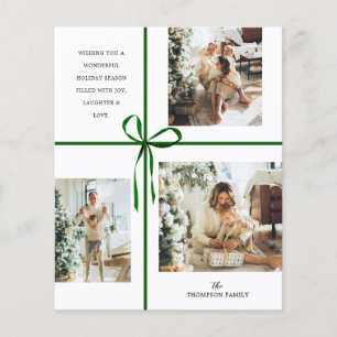 BUDGET Foto Collage Groene Doos Lint Kerstmis