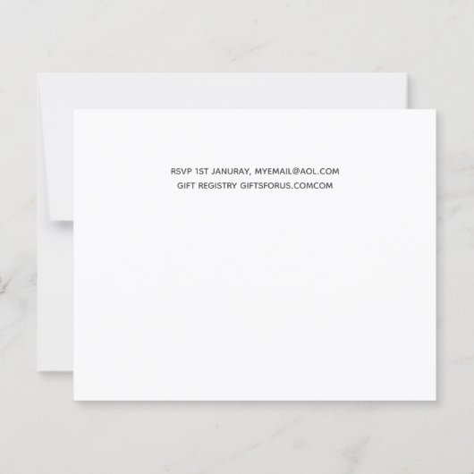 Budget Foto Collage Overlay Tekst Trouwkaart Uitno (Achterkant)