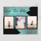 BUDGET Foto collage Save Date Weddenschap Modern (Voorkant)