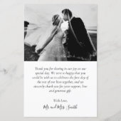 Budget Foto Collage Script Weddenschap Bedankt (Achterkant)