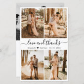 Budget Foto Collage Script Weddenschap Bedankt (Voorkant / Achterkant)