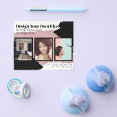 Budget Foto Collage Uitnodiging Bruiloft Flyer (Enkel)