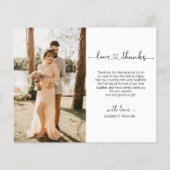 Budget Foto Collage Weddenschap Bedankt Flyer (Achterkant)