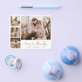 Budget Foto Collage Weddenschap Bedankt Flyer (Enkel)