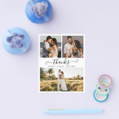 Budget Foto Collage Weddenschap Bedankt Flyer (Enkel)