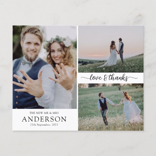 BUDGET Foto Collage Weddenschap Hartelijk dank (Voorkant)