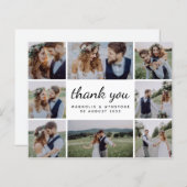 Budget Foto Collage Weddenschap Hartelijk dank (Voorkant / Achterkant)