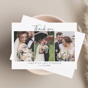 Budget Foto Collage Wedding Bedankt Notitiekaartje