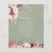 BUDGET Foto Dankkaart Pampas Gras Bruiloft (Voorkant)