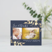 Budget Foto Eucalyptus Wedding Dank u Briefkaart (Staand voorkant)