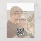 Budget Foto Formele Elegante QR Code Trouwen (Achterkant)