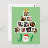 Budget foto Gepersonaliseerde Vreugde Kerstmis Briefkaart (Voorkant / Achterkant)