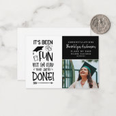 BUDGET Foto Gezegde Afstuderen Aankondiging Kaart (Voorkant / Achterkant in situ)