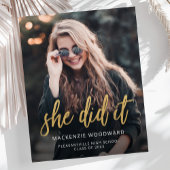 Budget Foto Gold Ze deed het Afstuderen