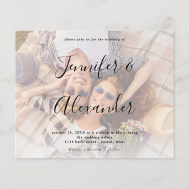 Budget Foto & Grote Namen Horizontale Foto Bruilof Flyer