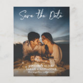 Budget Foto- Handgeschreven Vert Sla de Datum Op V Flyer (Voorkant)