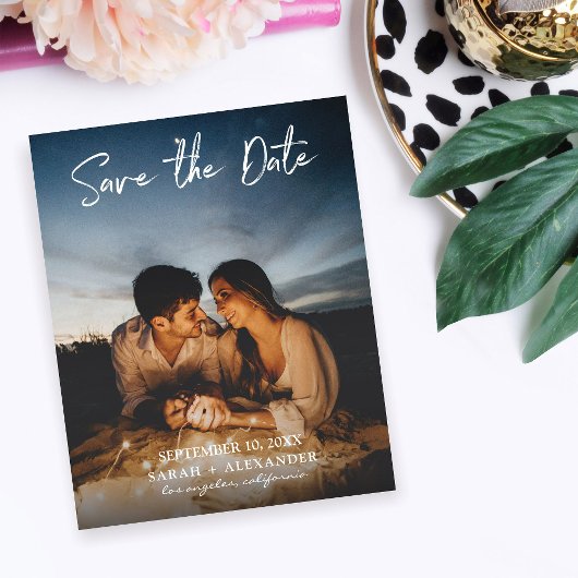 Budget Foto- Handgeschreven Vert Sla de Datum Op V Flyer