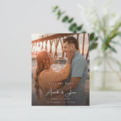 Budget Foto - Handschrift Verticaal Save the Date (Staand voorkant)