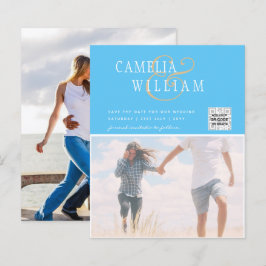 BUDGET Foto Huwelijksuitnodiging Bewaar Datum QR C