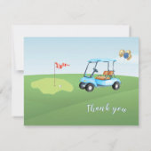 BUDGET Foto Jongen Golf Verjaardag Bedankt Elke Ja (Achterkant)