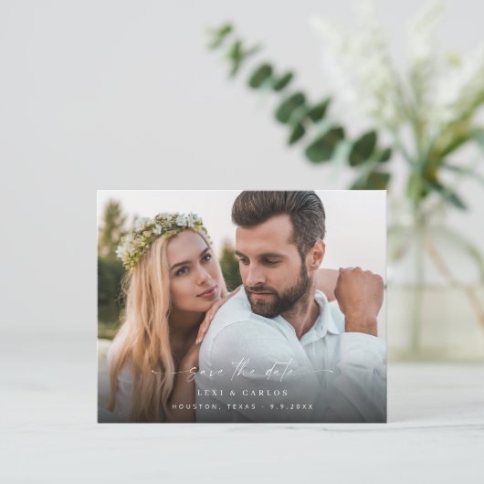Budget Foto & Kalligrafie 3 Mod V2 Save the Date (Staand voorkant)