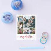 Budget foto Merry kerstscript Holiday Kaart (Enkel)