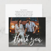 Budget Foto Modern Calligrafie 2 Hartelijk dank (Voorkant / Achterkant)