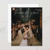 Budget Foto Modern Chic Handwrite Hartelijk dank (Voorkant / Achterkant)