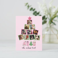 Budget Foto Oh Wat Leuk Roze & Groene Kerst