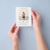 BUDGET Foto Opslaan Datum Minimalistisch Eenvoudig Flyer (Hand)