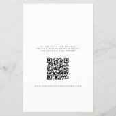 Budget foto overlay QR CODE bruiloft opslaan van d Flyer (Achterkant)