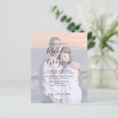 BUDGET Foto-overlay-script Trouwkaart (Staand voorkant)