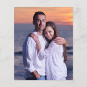 BUDGET Foto-overlay-script Trouwkaart (Achterkant)