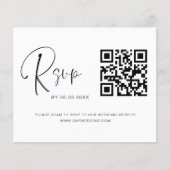 Budget Foto QR Code RSVP Weddenschap Website Flyer (Voorkant)