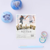 BUDGET FOTO Save Dates INVITIONS - gemengde kleure Flyer (Enkel)